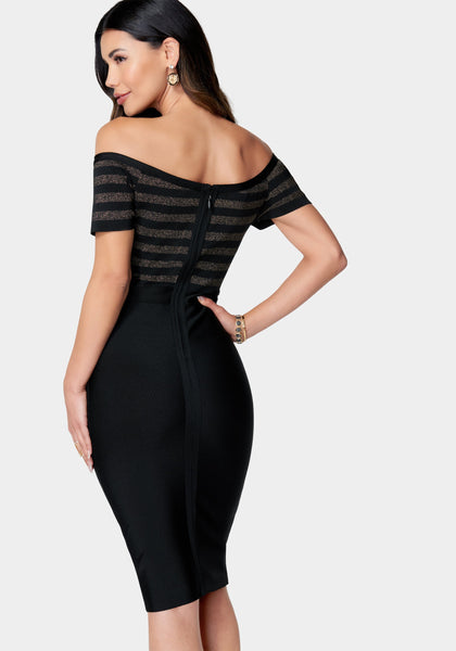 bardot bandage dress