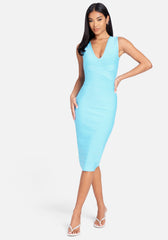 Bebe bandage wrap midi hotsell dress- NWT