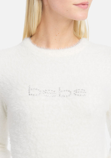 Bebe Logo Long Sleeve Sweater