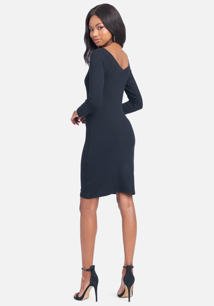 Bebe long store sleeve cocktail dresses