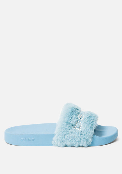 Furiosa Faux Fur Slides bebe