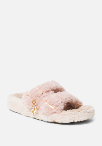 Pink Fluffy Baby Slippers – Babbico