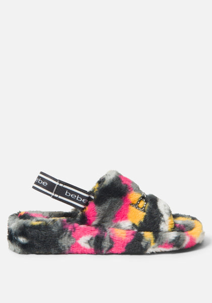 Black 2025 bebe slides