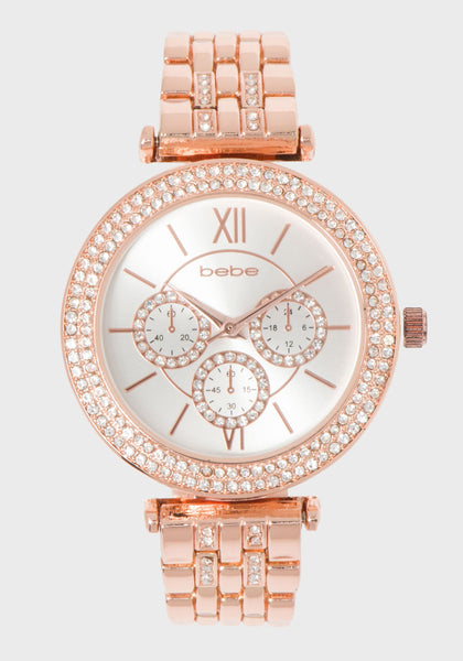 Bebe watch with discount crystals