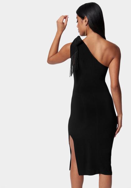 Bebe one discount shoulder dress