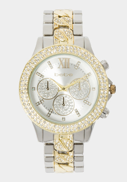 Bebe best sale gold watch