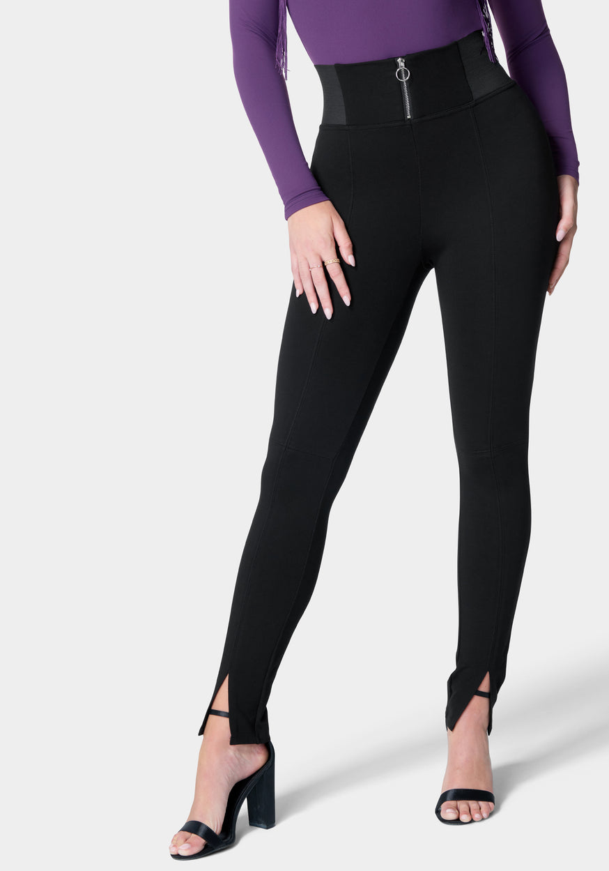 High Waisted Leggings for Women No Front Seam Ruched Workout Pants