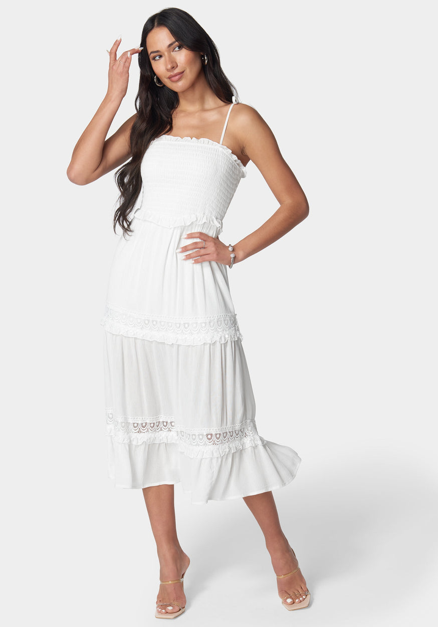 Women s White Dresses Bebe bebe