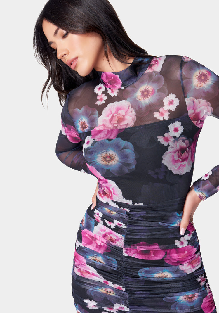 Flowering back bodycon dress, Icône, Shop Midi Dresses