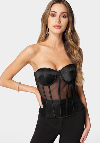 Rare Bebe corset on sale top nwt S