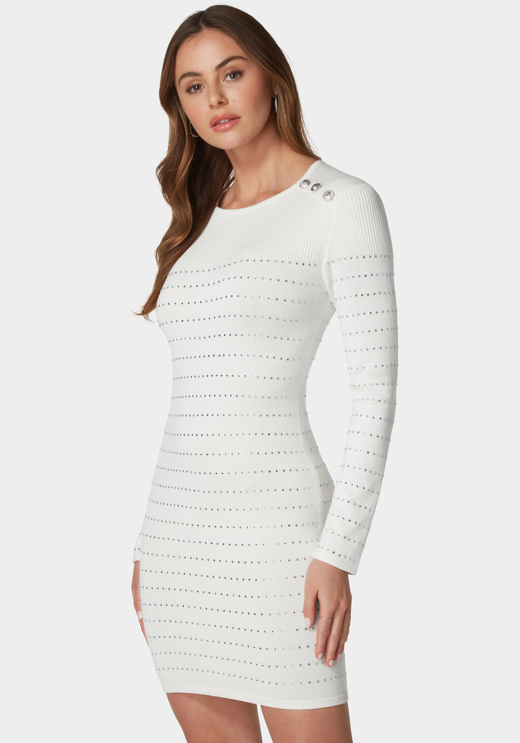 Anastasia Crystal Sweater Dress