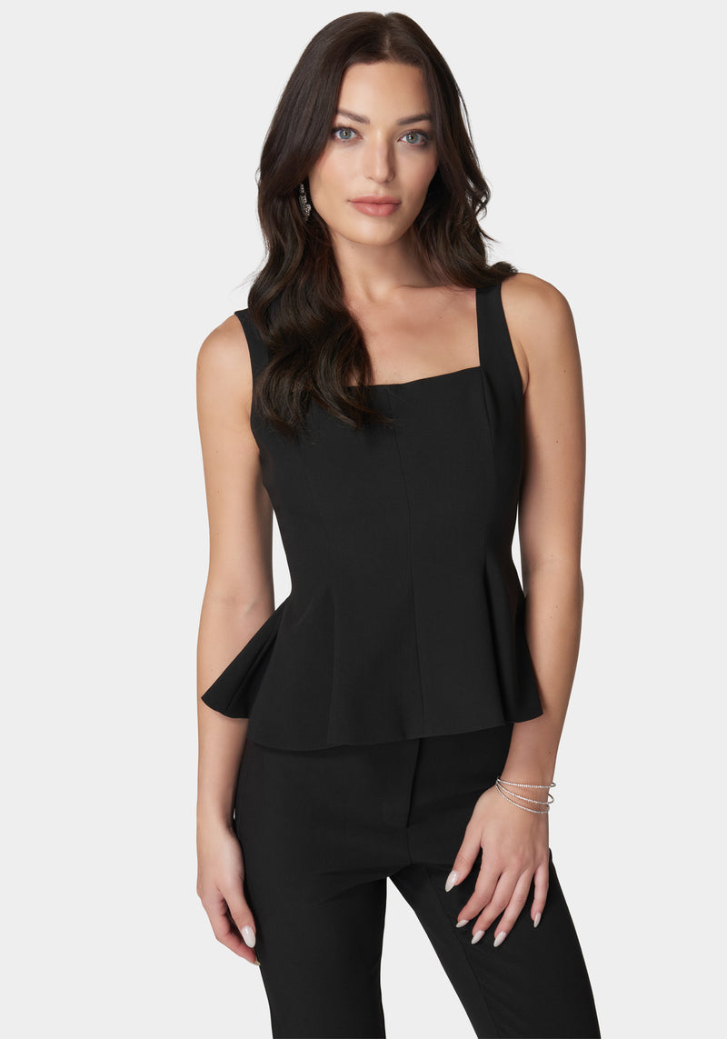 Bebe high quality peplum top