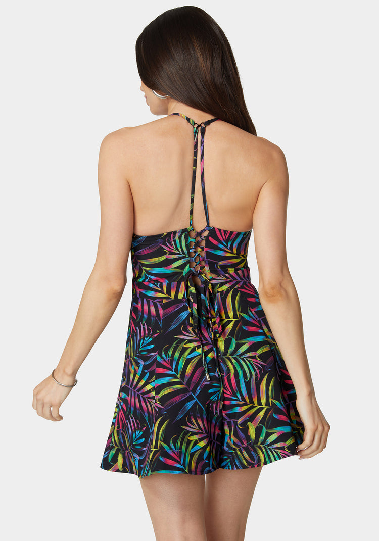 Neon Palm Print