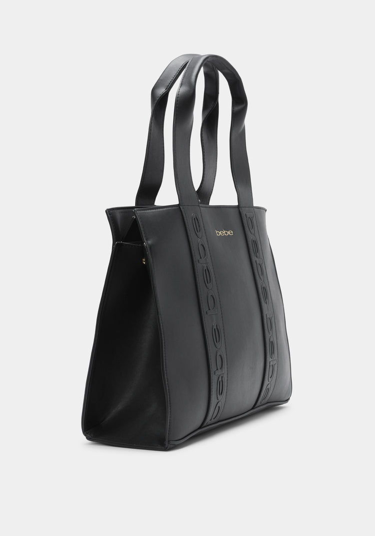 Bebe black tote bag hotsell