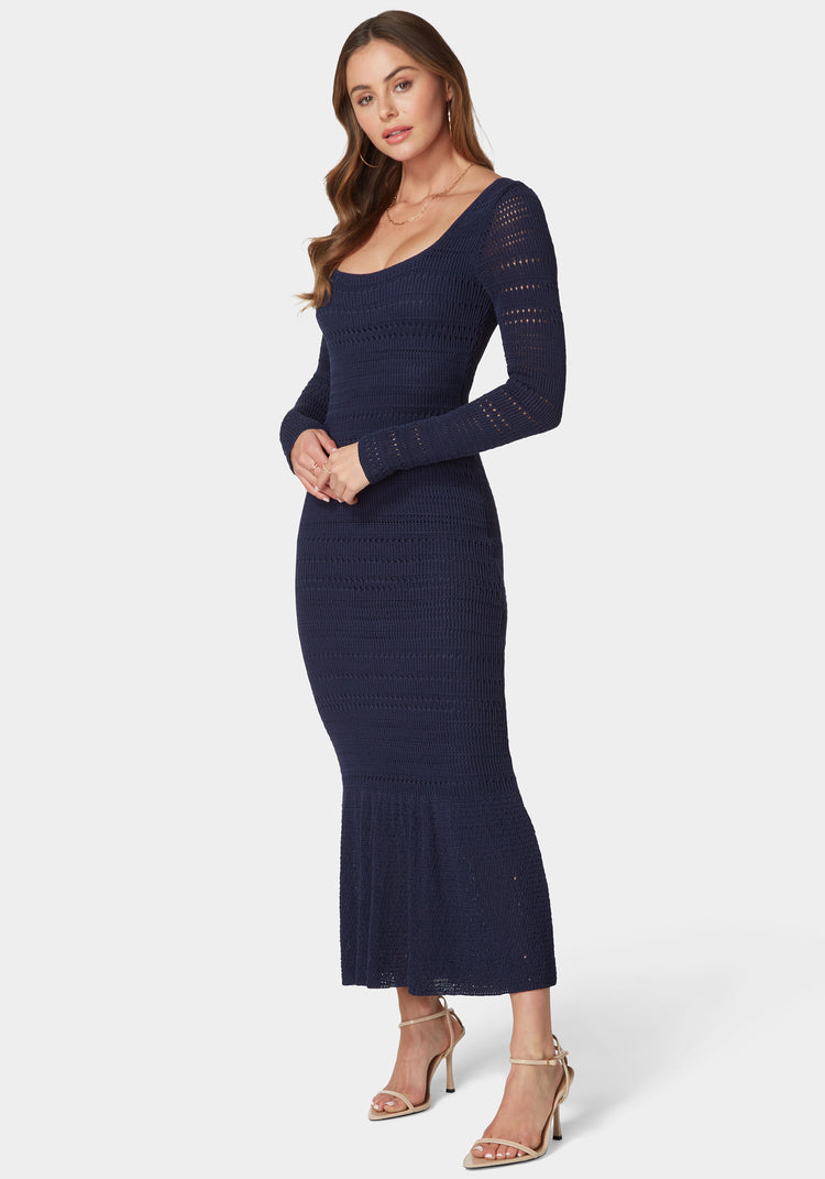 Sienna Crochet Midi Dress