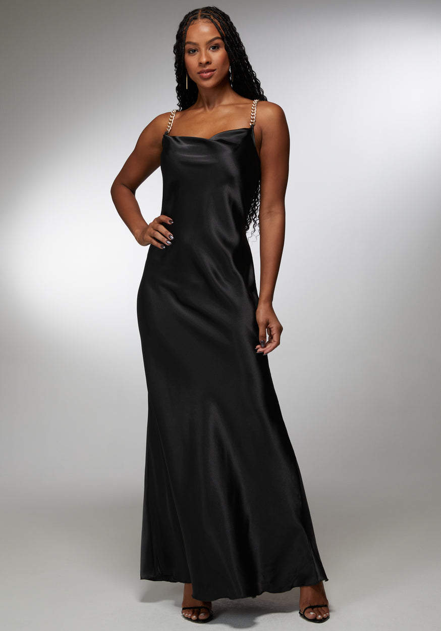 Black silk dress with sleeves hotsell