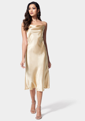 Bronze hot sale silk dress