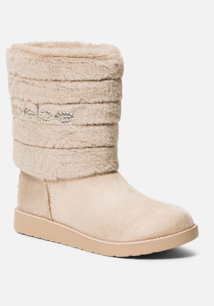 Shearling booties sale