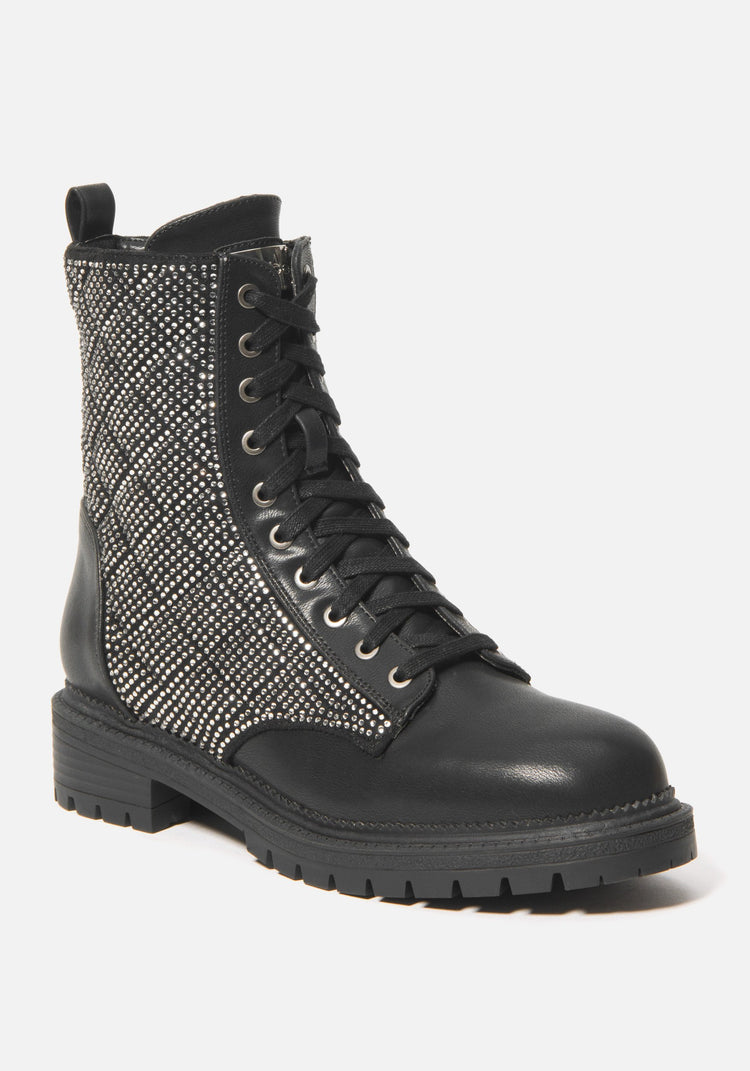 Dorienne Lace Combat Boots bebe