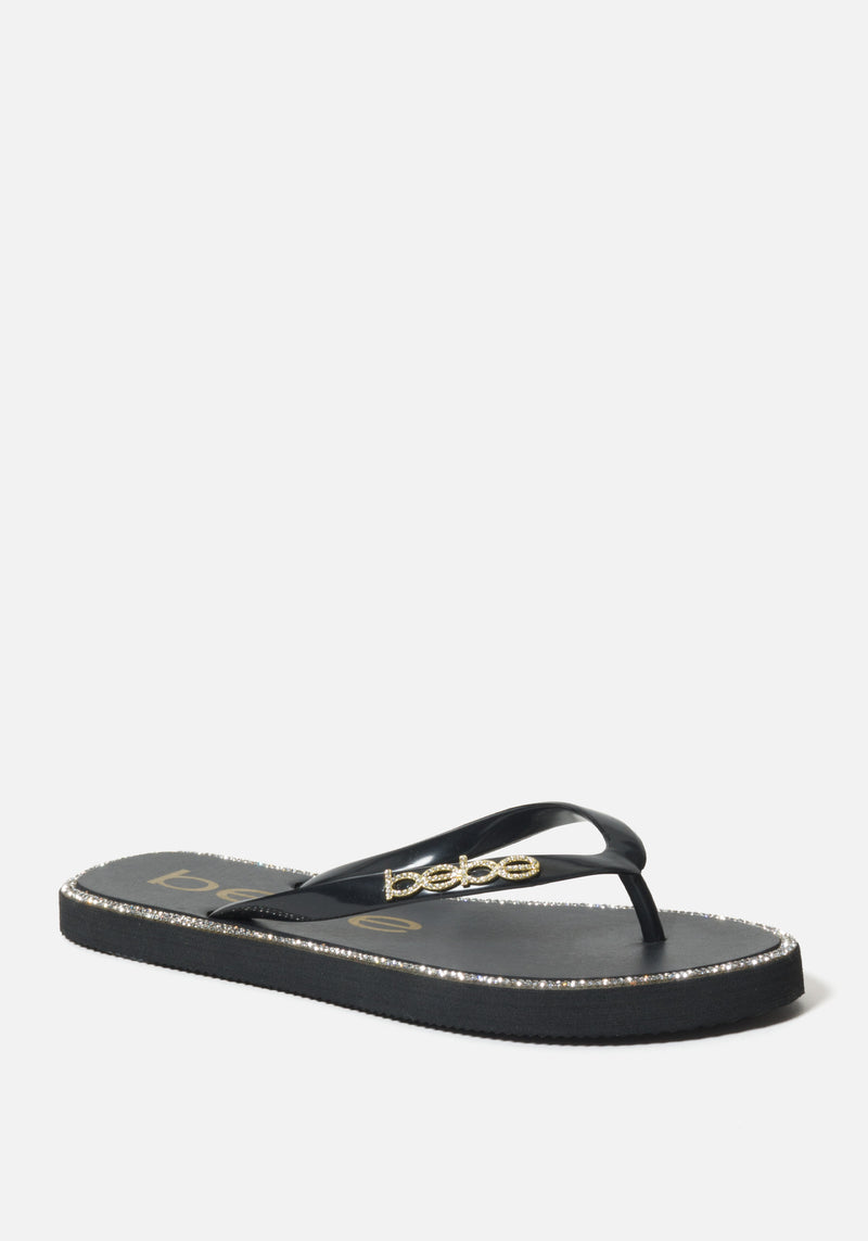 bebe Women's Treanna Flip-Flop, Black, 6: Buy Online at Best Price in UAE -  Amazon.ae