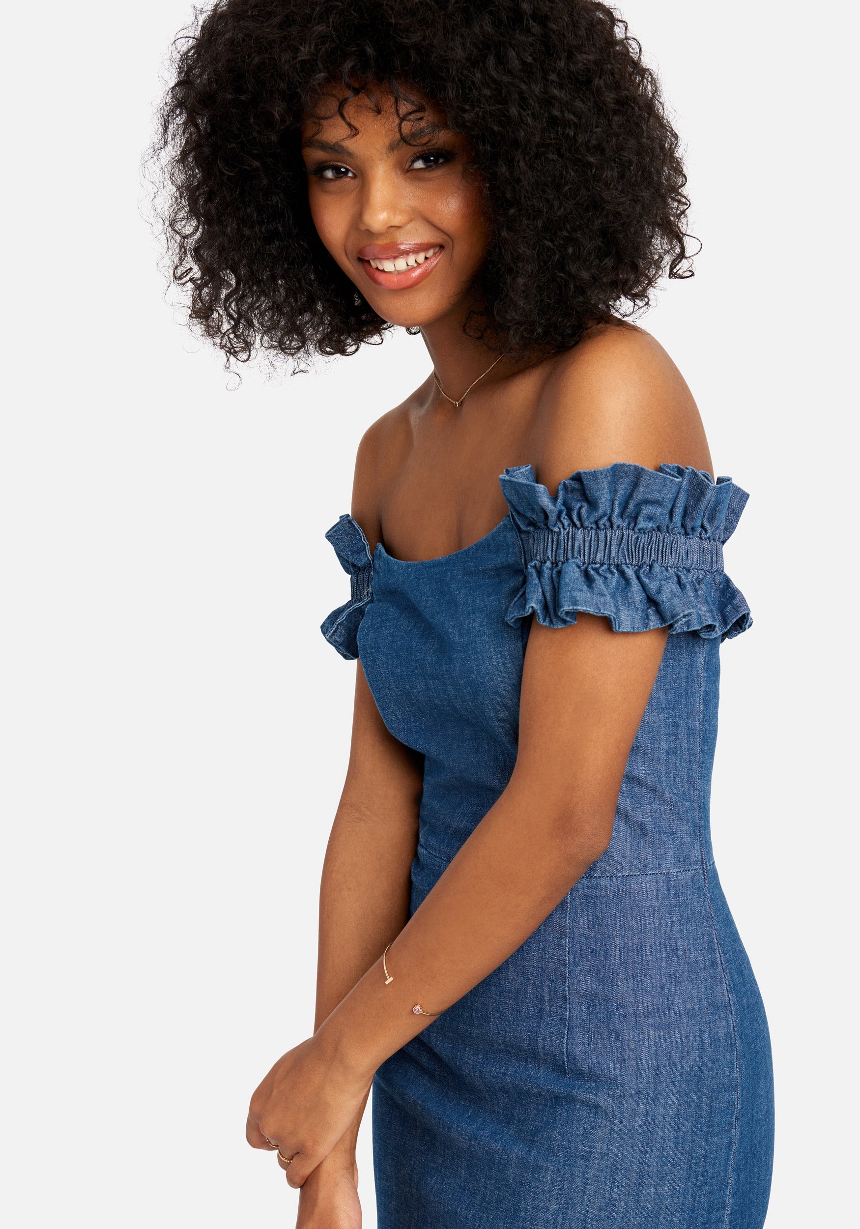 Sweetheart Denim Dress