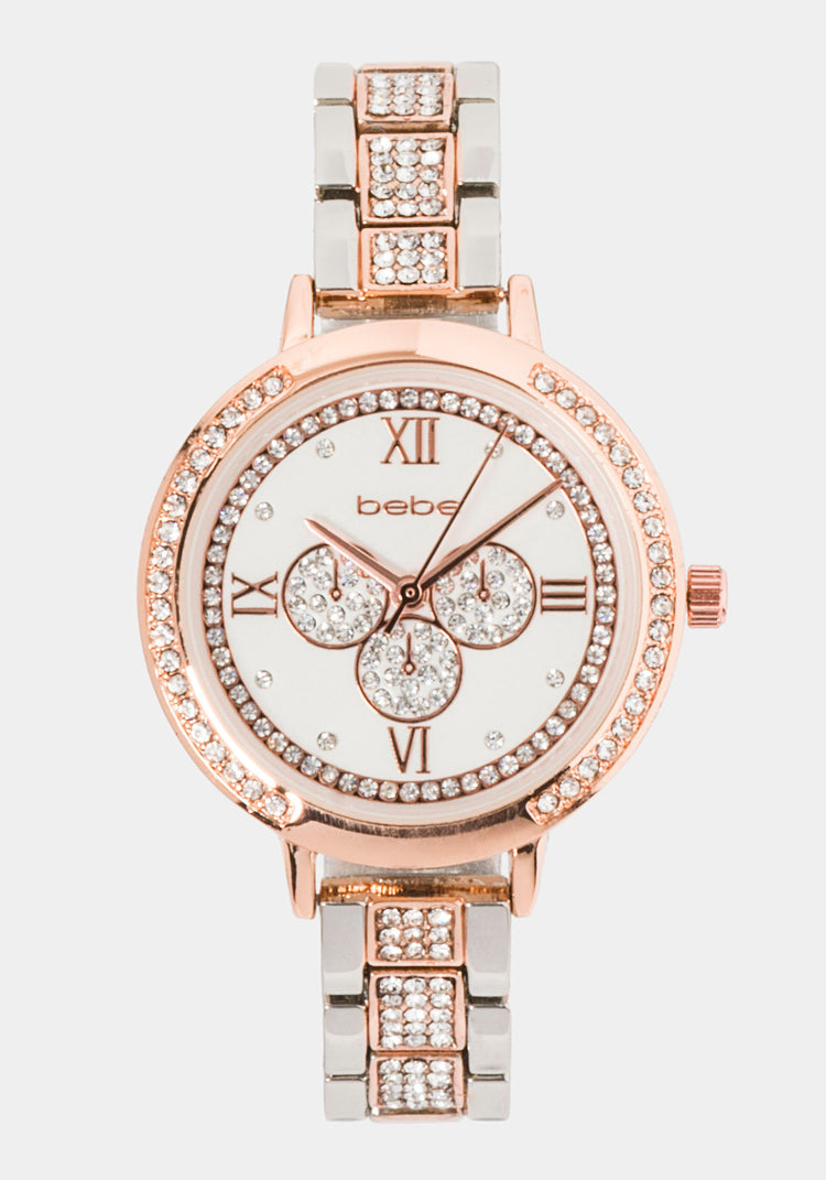 Bebe watch rose discount gold