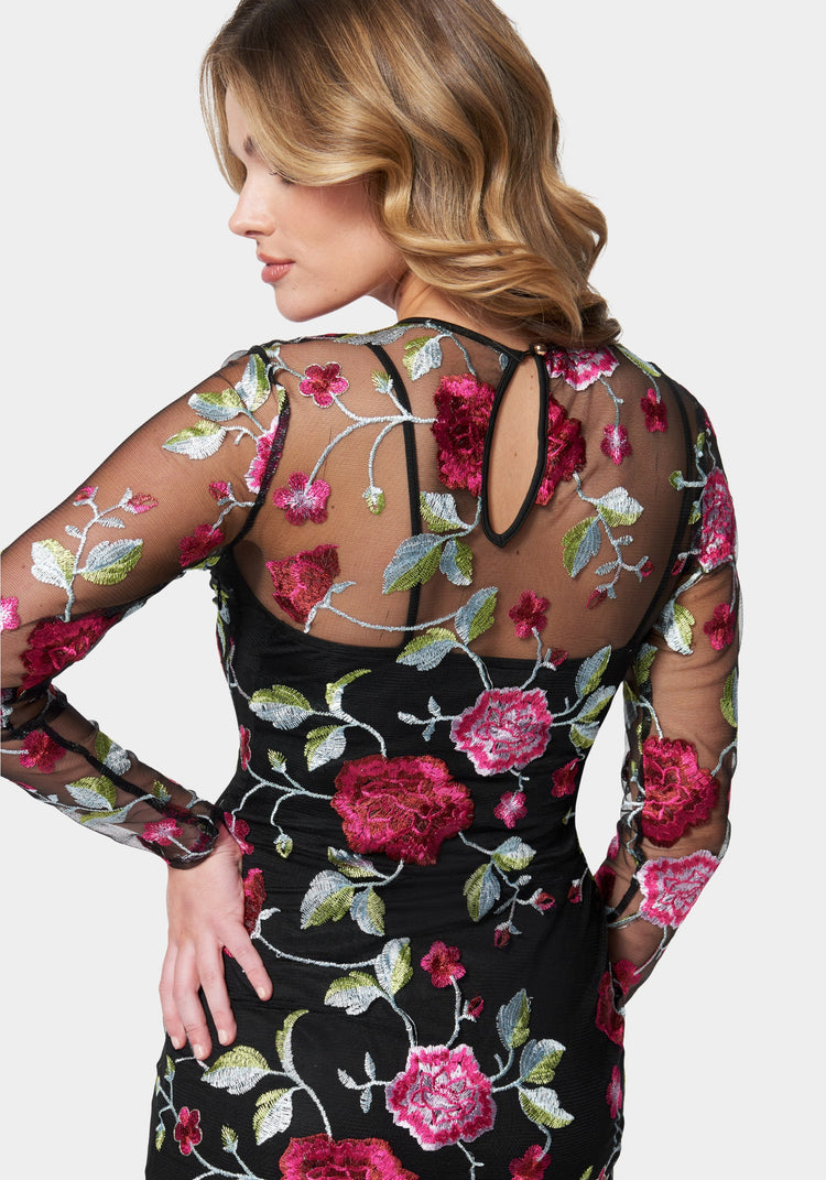 Bebe 2025 embroidered dress