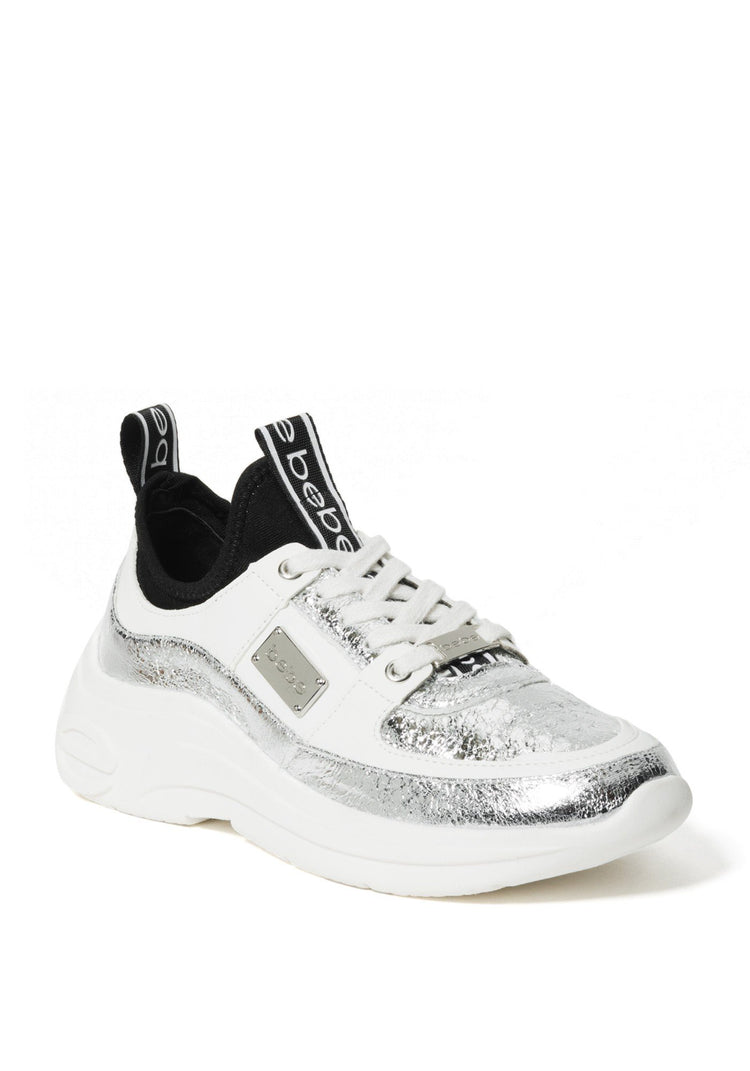 Bebe silver hot sale sneakers